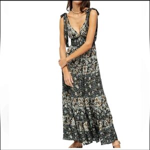 FREE PEOPLE- Let's Smock About It Floral Dress--- M